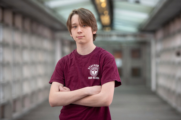 Stuyvesant High School student Matthew Chekhlov took the SAT in Ohio.